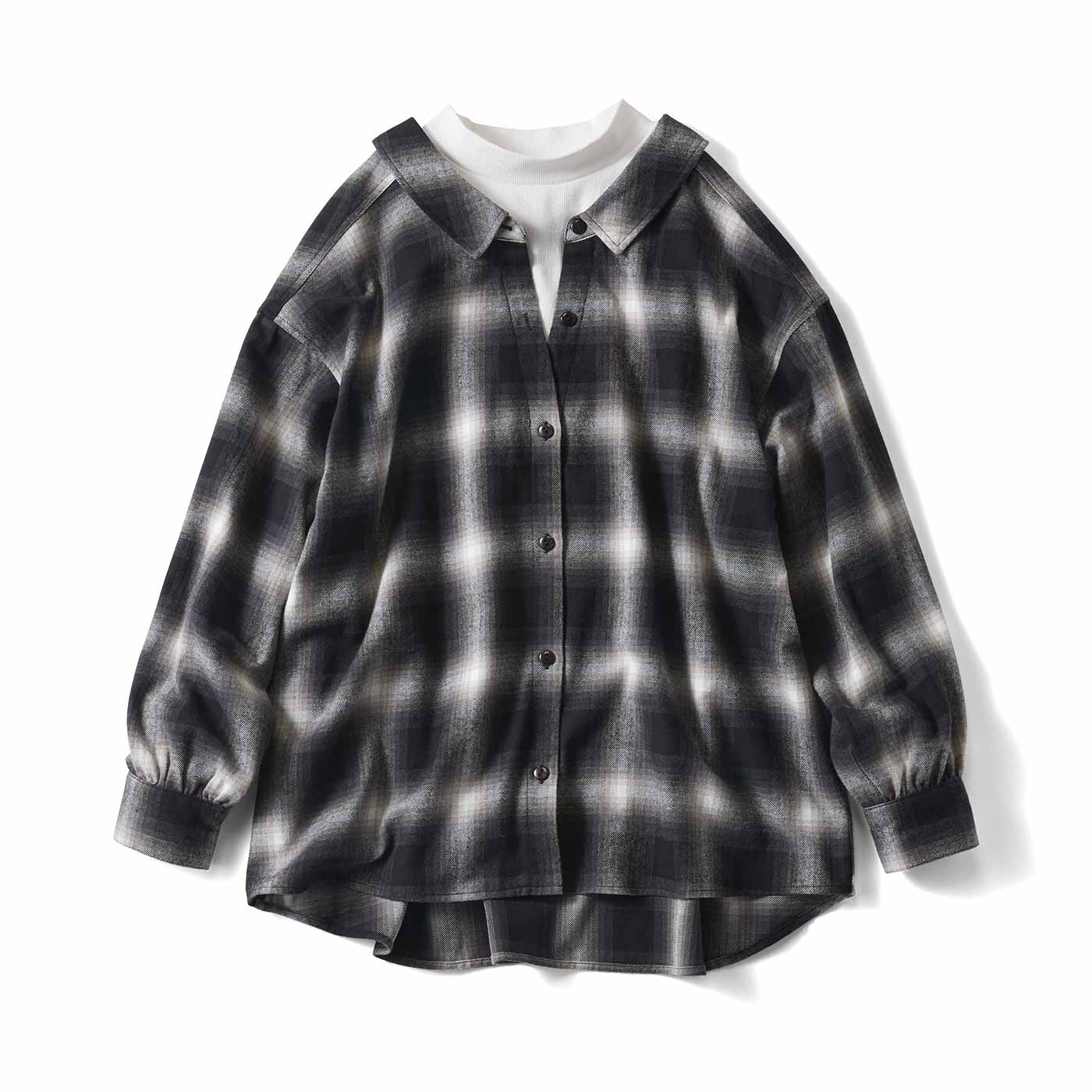 Live in  comfort|衿ぬきシャツドッキング〈ＢＫ〉リブイン